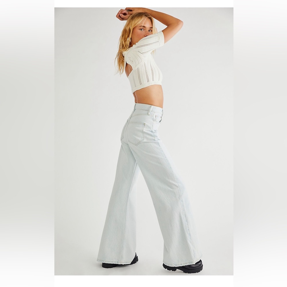 Free People Ellie Wide Leg Jeans